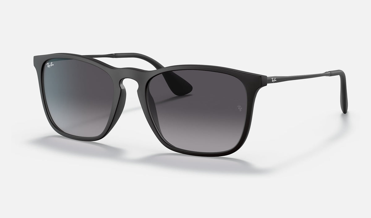 0RB4187 Ray-Ban® / Rubber Black/Light Grey Gradient Dark Grey (622/8G) / 54-18-145