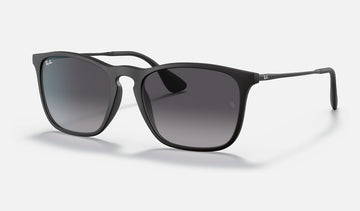 0RB4187 Ray-Ban® / Rubber Black/Light Grey Gradient Dark Grey (622/8G) / 54-18-145