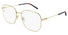 GG0396O Gucci / Shiny Gold/Multi Color Temple (003) / 56-18-140