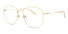 GG0396O Gucci / Shiny Gold/Beige Temple (004) / 56-18-140