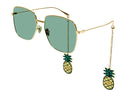 GG1031S Gucci / Shiny Gold/Green Lens(008) / 59-16-145