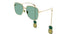 GG1031S Gucci / Shiny Gold/Green Lens(008) / 59-16-145